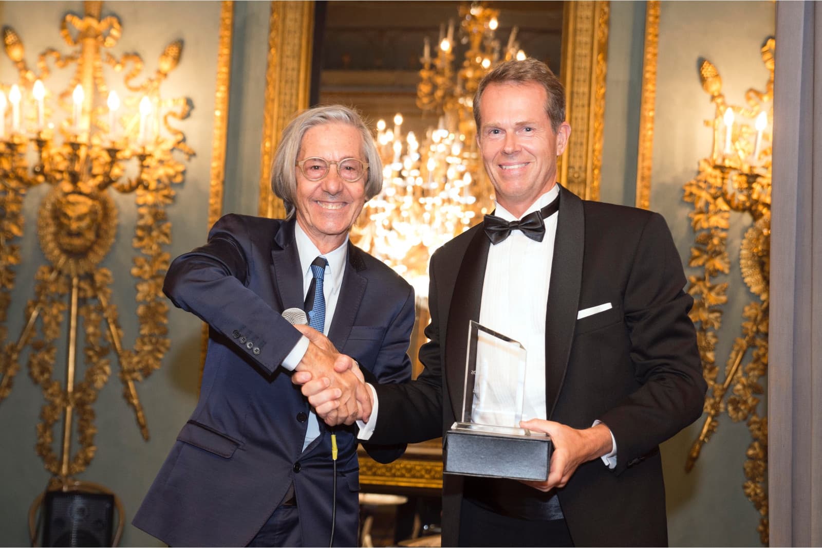 Elio D'Anna and Stefan Edberg